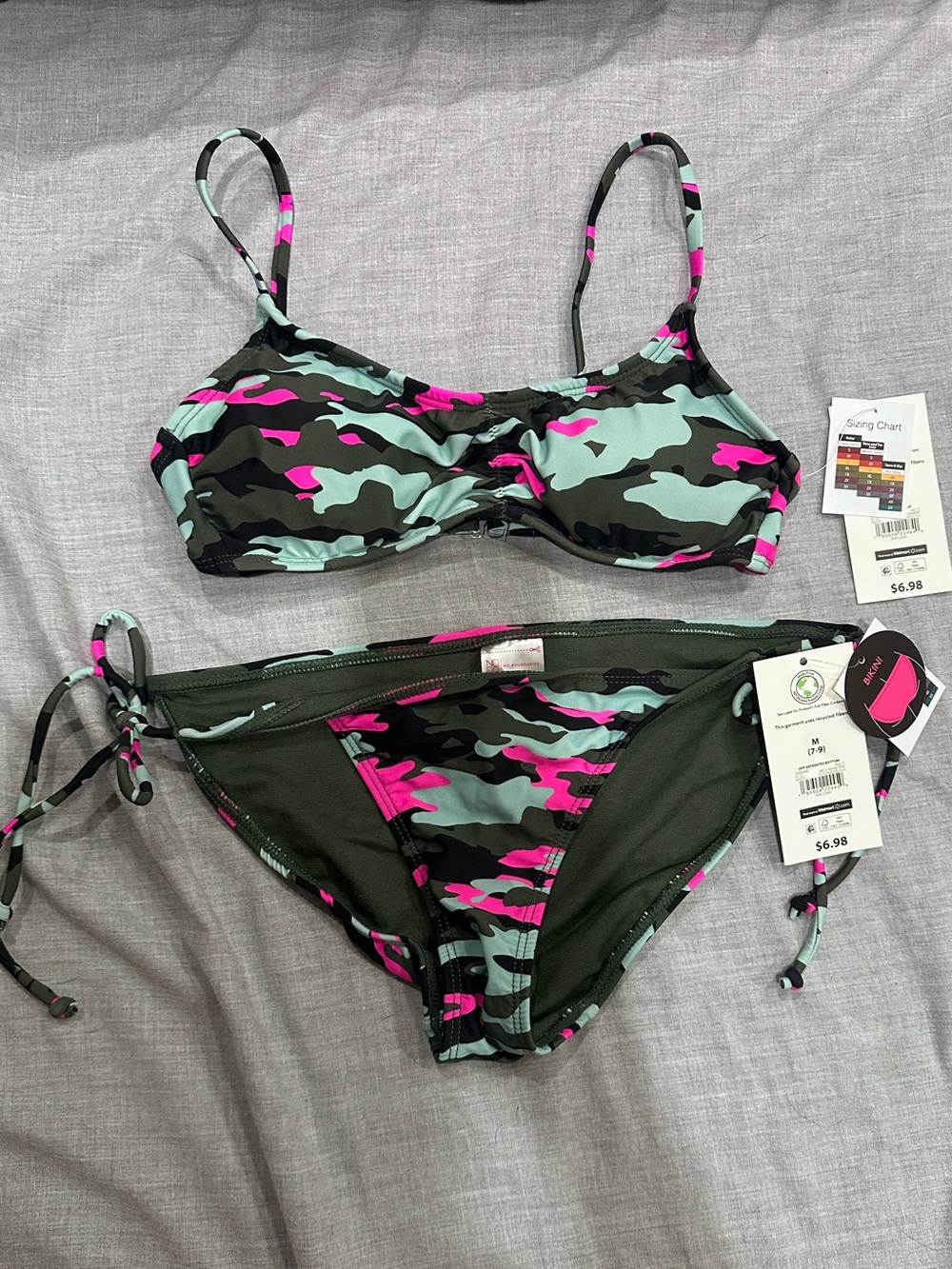 George Pink & Seafoam Camo Two-Piece Bikini